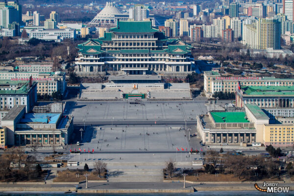 Iconic Grand Peoples Study House in Pyongyang, symbolizing North Koreas dedication to education and culture.