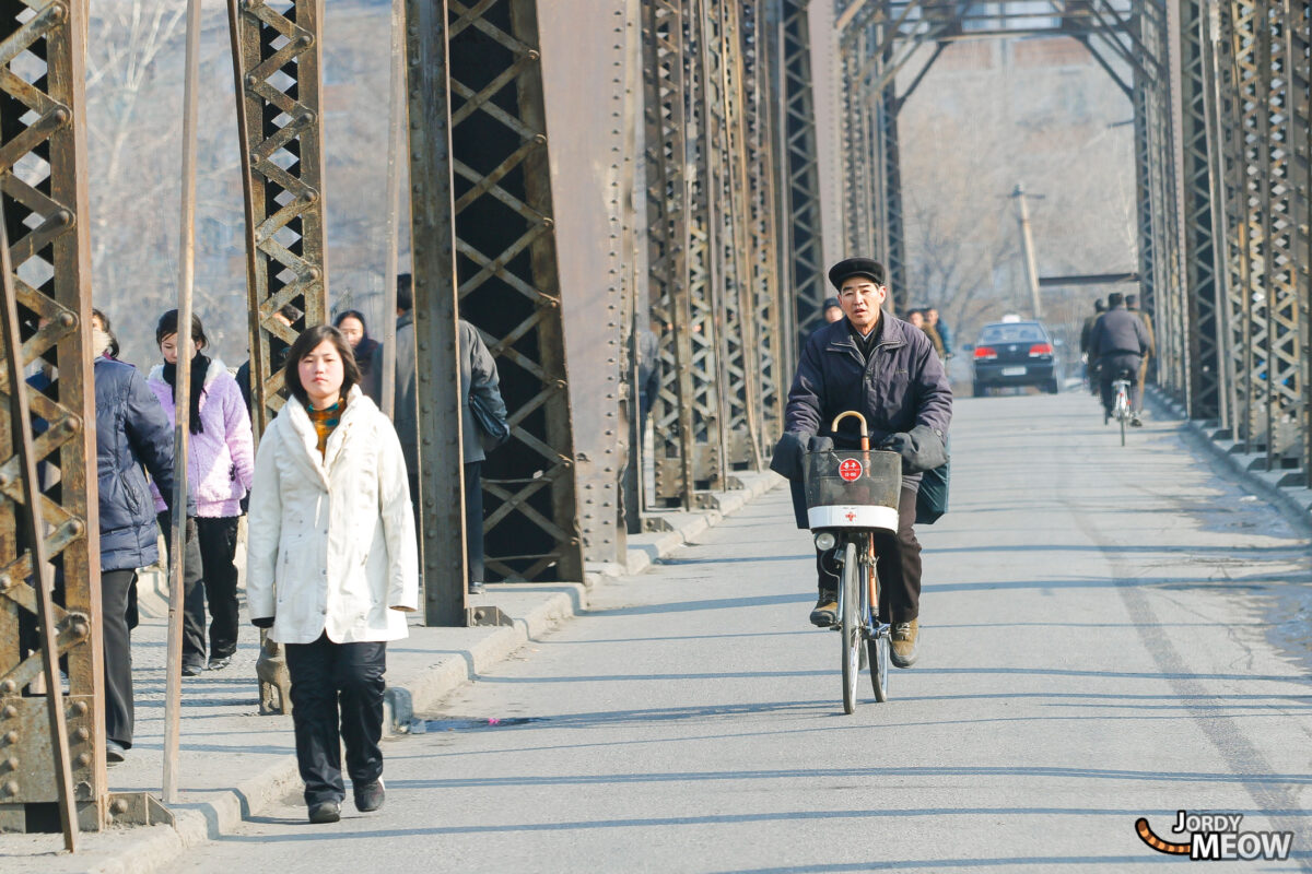 Street Market Bridge in Pyongyang