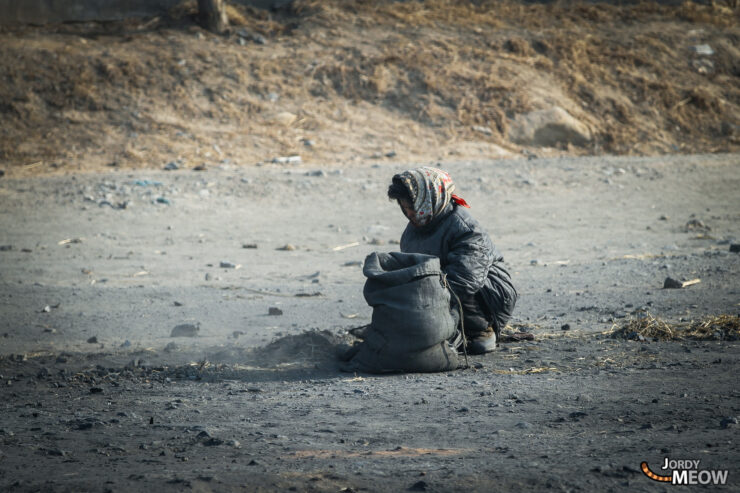 Challenging conditions in North Korea, representing hardships faced by its citizens.