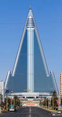 The Iconic Ryugyong Hotel: Symbol of North Koreas Ambition and Determination.