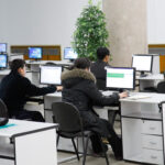 Pyongyangs iconic Grand Peoples Study House: blending tradition and modernity for education and culture.