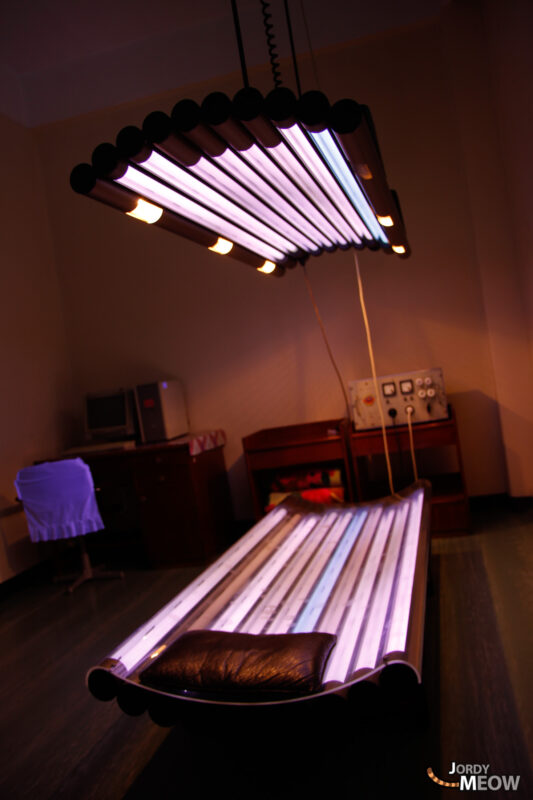 Glowing Light Fixture in Pyongyang, North Korea - Unique and Striking Lighting Design.