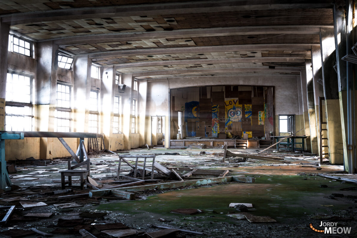 Auditorium of the Gunkanjima School