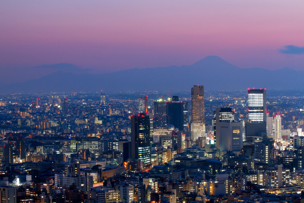 Roppongi Sunset Fuji Mount