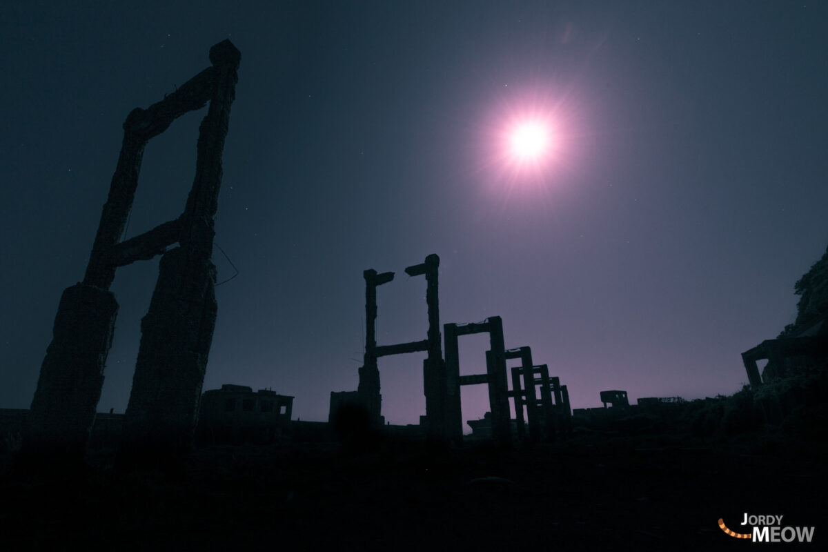 Gunkanjima Mine by Night