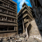 Abandoned Gunkanjima Island: Haunting beauty of urban decay in Nagasaki, Japan.