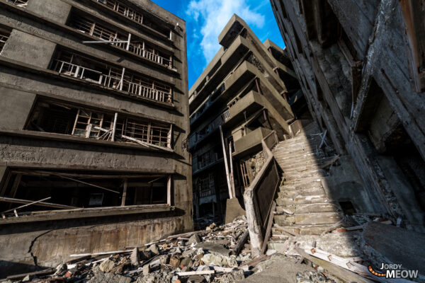 Abandoned Gunkanjima Island: Haunting beauty of urban decay in Nagasaki, Japan.