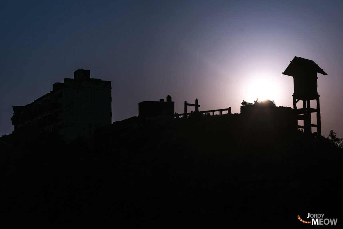 Gunkanjima Shrine and the Moon