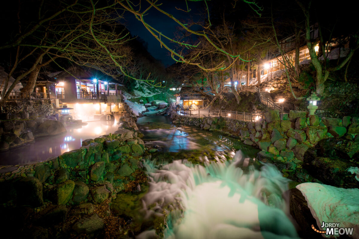 Onsen in Gunma by Night.