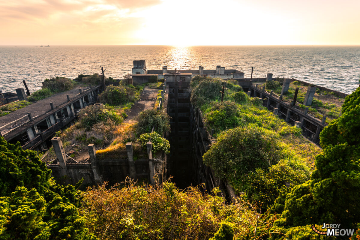 Gunkanjima Sunset Blocks