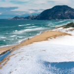 Natural wonder: Tottori Sand Dunes in Japan - majestic, serene, breathtaking landscape.