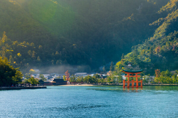 Serene Beauty of Miyajima Island: Shrine, Village, Sea - Japans Natural Splendor.