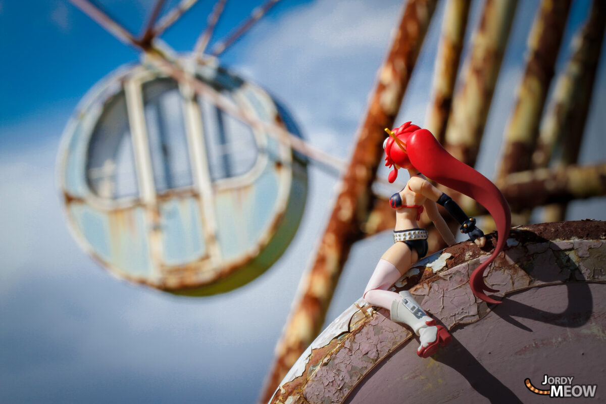 Yoko on Abandoned Ferris Wheel