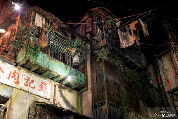 Exploring Kowloon Walled City gaming center theme in Kawasaki Warehouse.