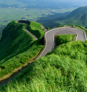 Breathtaking drive through lush mountains on Scenic Laputa Road.