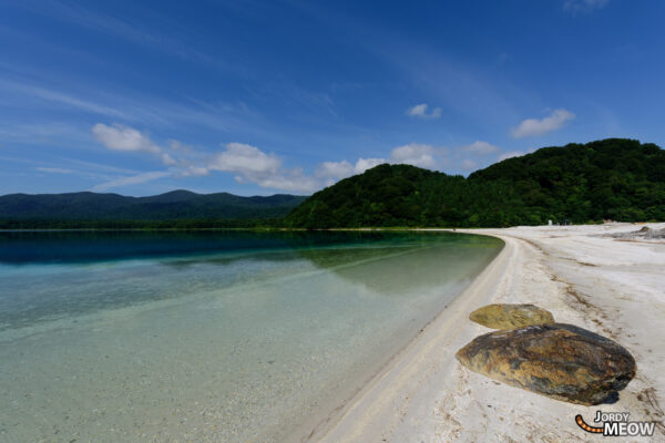 Serene Mount Osore Landscape in Aomori, Japan - Spiritual Beauty of Volcanic Scenery