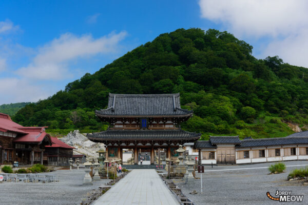 Sacred Temple of Mount Osore: Spiritual Harmony in Japan.