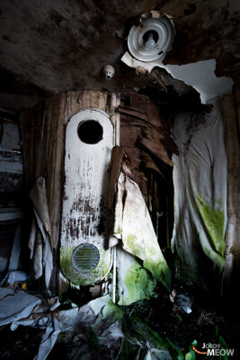 Decaying Beauty: Nakagin Capsule Tower in Tokyo, Japan - a haunting reminder of urban decay.