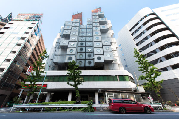 Innovative Nakagin Capsule Tower: Architectural Masterpiece in Tokyo, Japan.