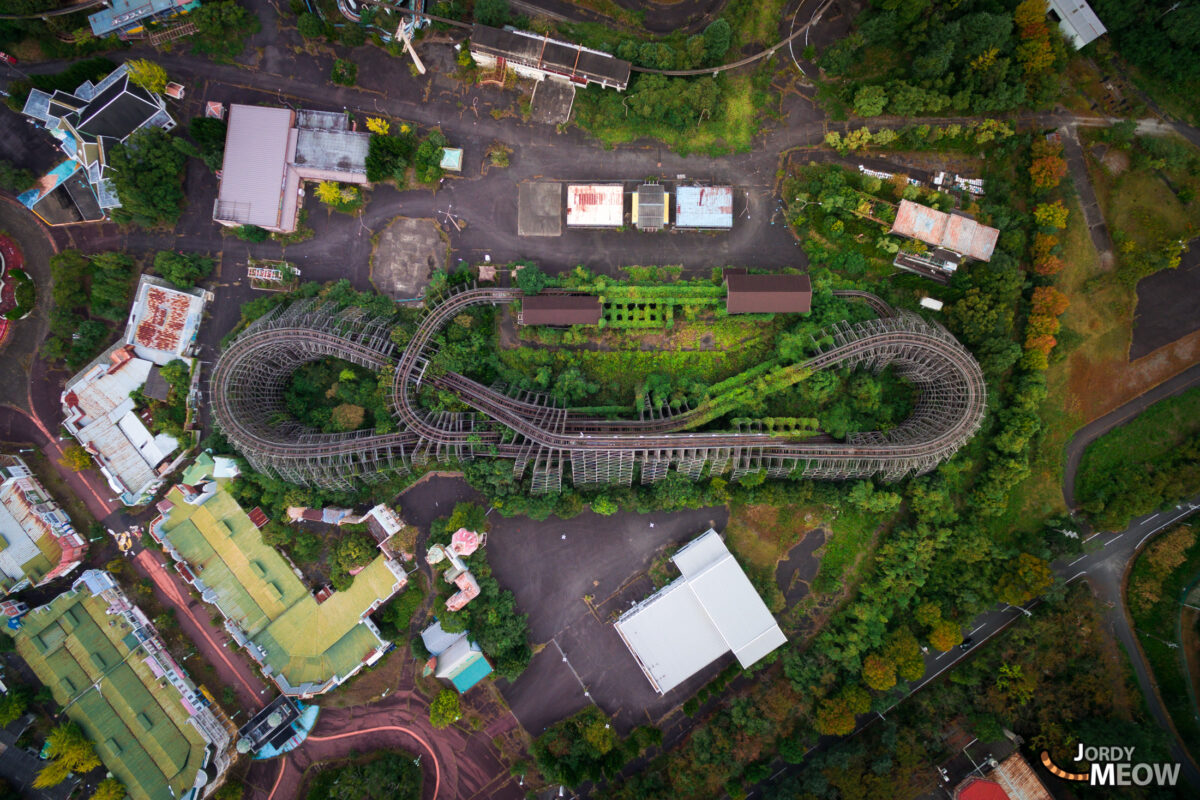 abandoned, amusement-park, asia, attraction-park, drone, haikyo, japan, japanese, kansai, nara, ruin, theme-park, urban exploration, urbex