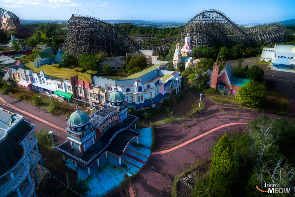 abandoned, amusement-park, asia, attraction-park, drone, haikyo, japan, japanese, kansai, nara, ruin, theme-park, urban exploration, urbex