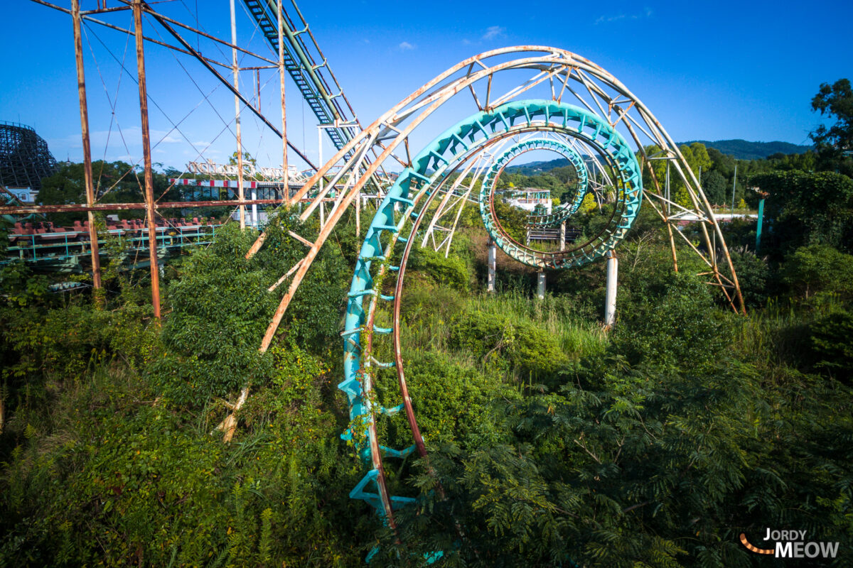 abandoned, amusement-park, asia, attraction-park, drone, haikyo, japan, japanese, kansai, nara, ruin, theme-park, urban exploration, urbex