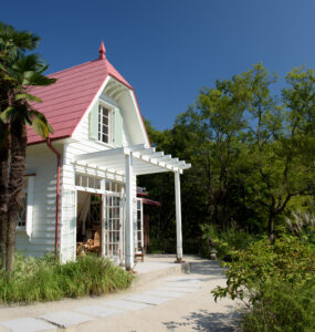 Replica of Satsuki and Meis house from My Neighbor Totoro at Worlds Fair in Nagoya.