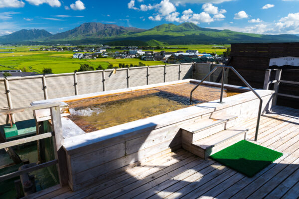 Tranquil mountain view retreat in Aso Plaza Hotel, perfect for a peaceful getaway.