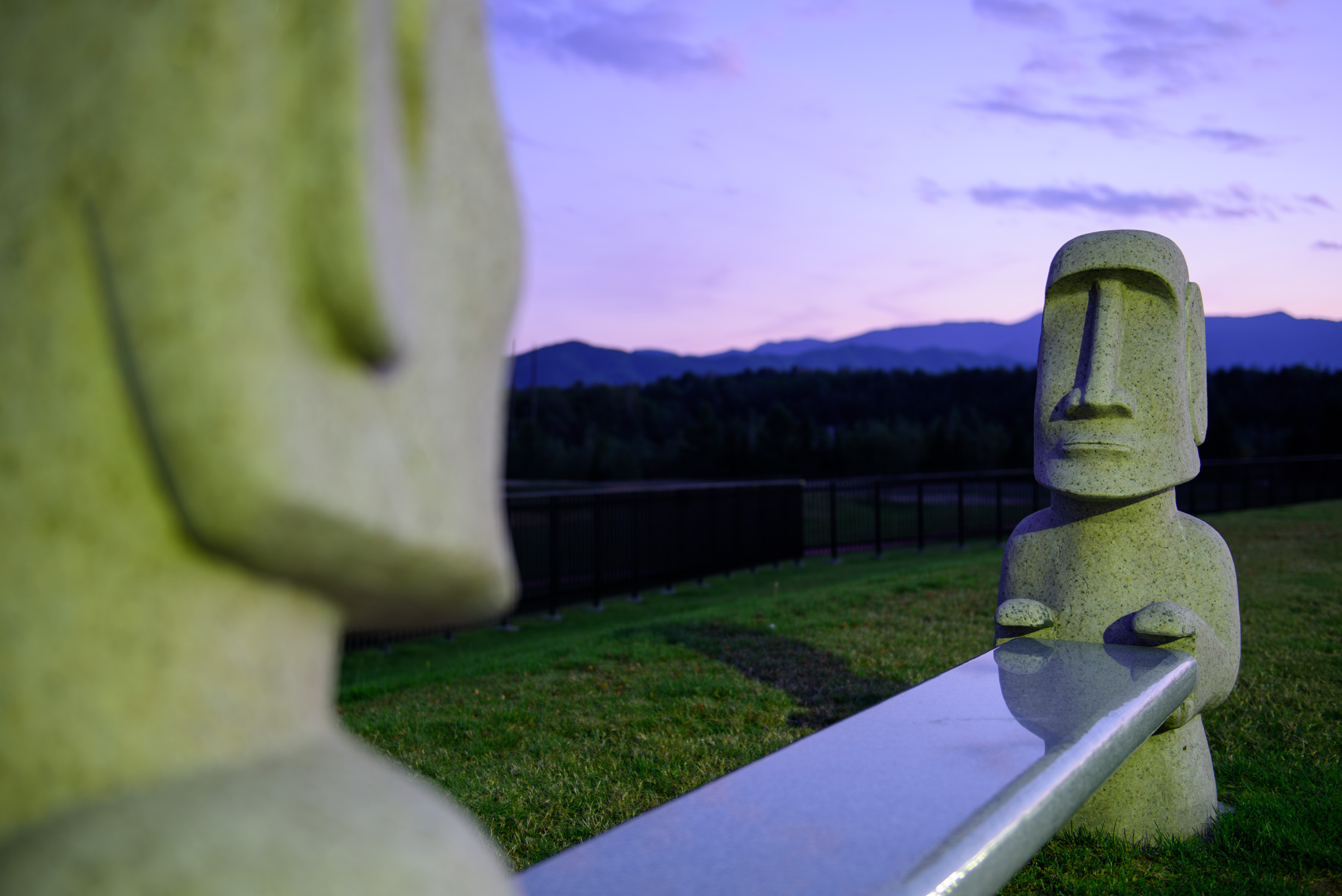 hokkaido, japan, japanese, statue, sunset