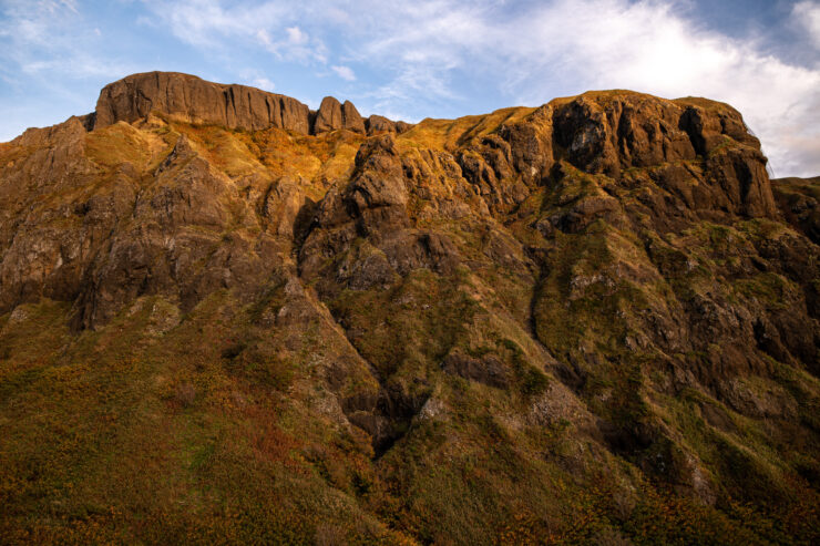 Rugged Coastal Cliffs of Remote Rebun Island, Japan