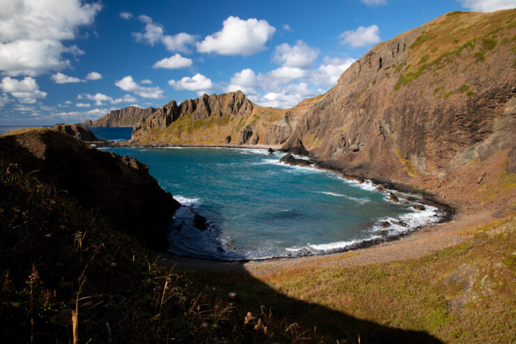 Rebun Island: Dramatic Sea Cliffs, Turquoise Bay