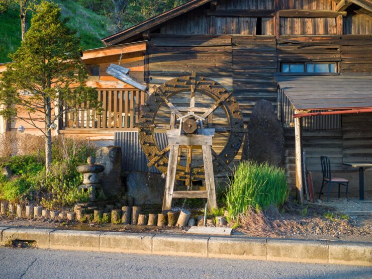 Rustic Japanese architecture in Shioyamachi town