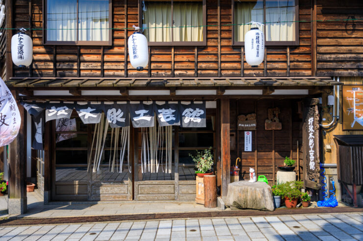 Charming historic Inami street, Japan