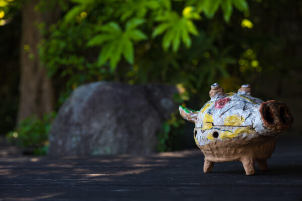 Imaginative Tomonoura ceramic creature figurine