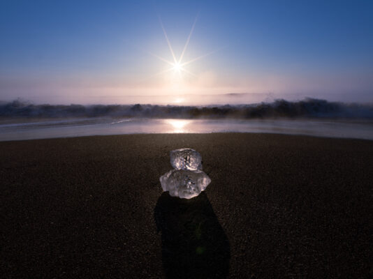 Wintry Otsu Beach, Hokkaido: Frozen Serenity