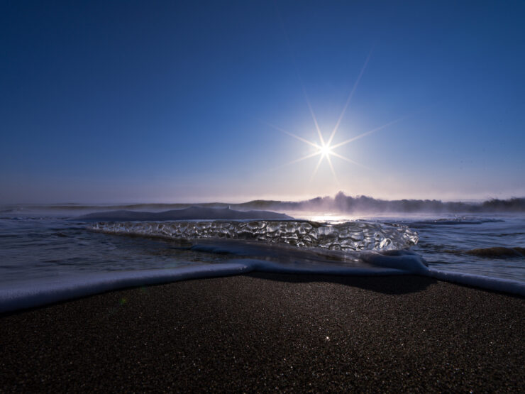 Mesmerizing Otsu Beach Winter Seascape