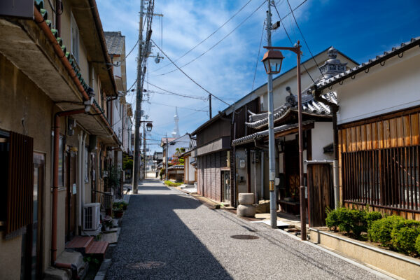 Japanese Peace Monument amid Historic District