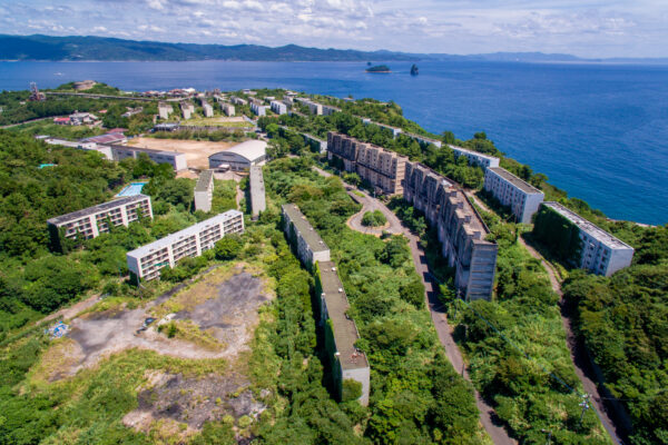 Haunting abandoned mining island Ikeshima