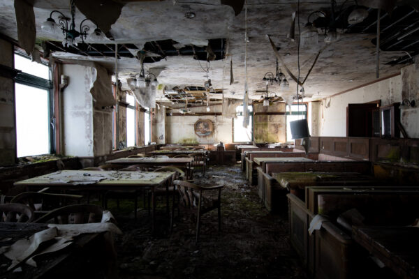 Haunting remnants of abandoned amusement park