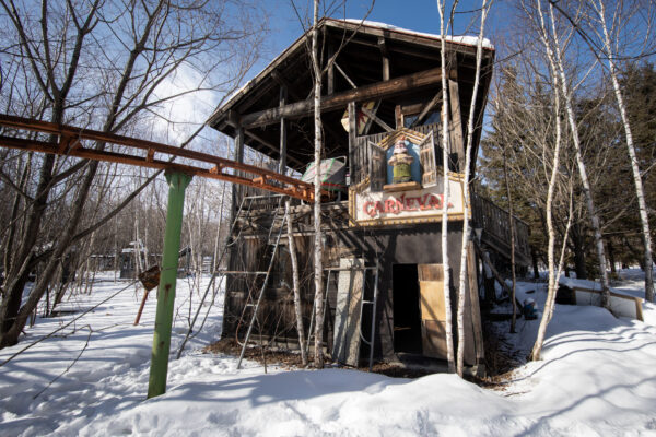 Enchanting Abandoned Winter Forest Cabin