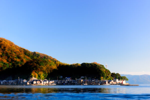 Ines Picturesque Autumn Coastal Boat Houses