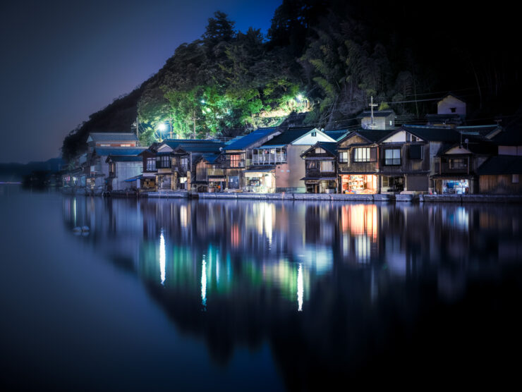 Glowing Funaya Boat Houses, Ine Fishing Village