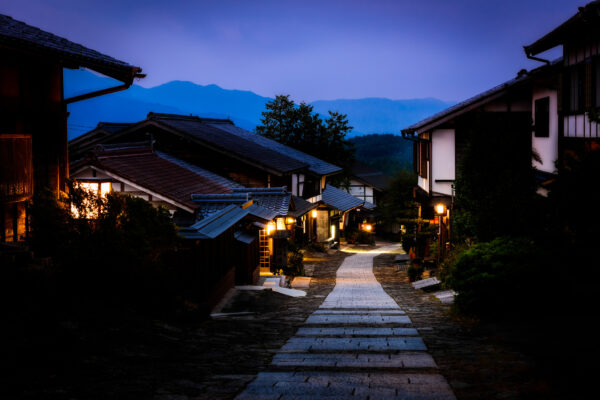 Historic Japanese mountain village Magome-juku