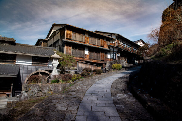 Historic Japanese post town along Nakasendo trail