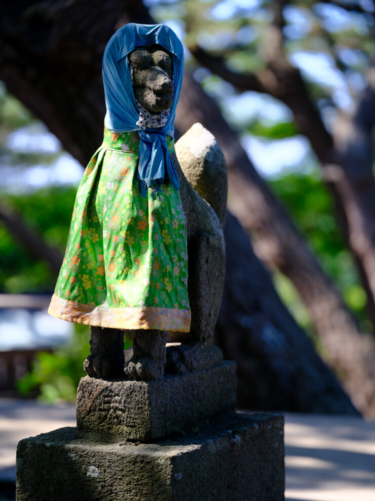 Vibrant fox shrine in tranquil Takayama, Japan