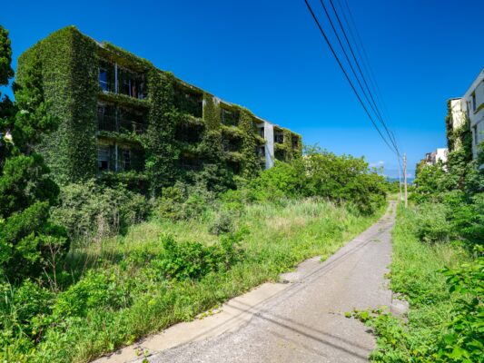 Urban eco-oasis: nature-infused architecture.