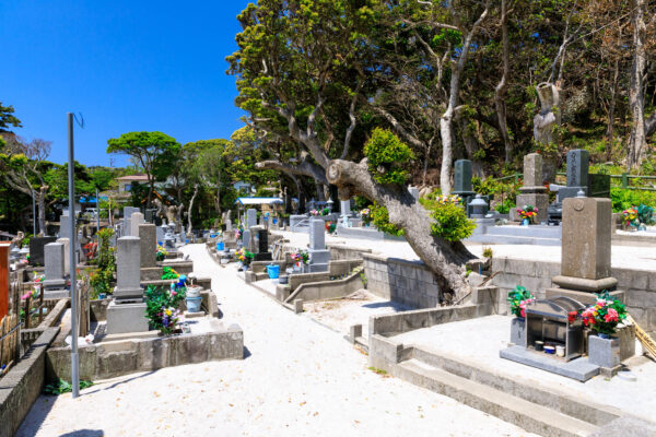 Peaceful Shikinejima Island Graveyard Nature Scenery