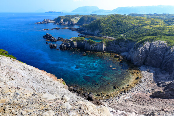 Shikinejima Islands Rugged Cliffs, Turquoise Waters Paradise