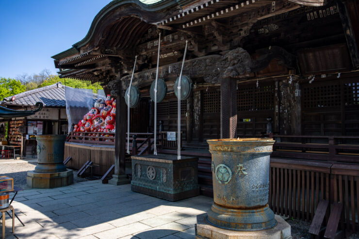 Historic Japanese Temple, Daruma Lucky Charms