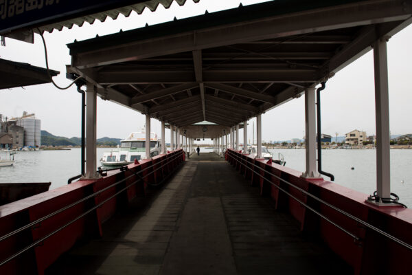 Scenic Covered Walkway in Manabe-shima, Japan